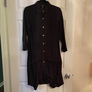 Ali Miles Deep Purple High Low Dress